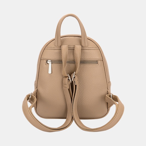 David Jones PU Leather Backpack